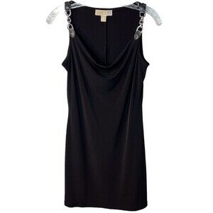 Michael Michael Kors Dress Silver Chain  Black Size S